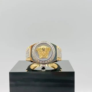 Sello Medusa Reloj 18K Oro y Plata