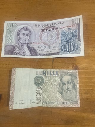 Lote de 2 billetes antiguos