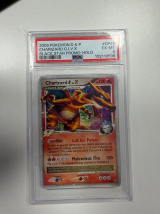 Carta Pokémon Charizard G LV.X DP45 PSA 6
