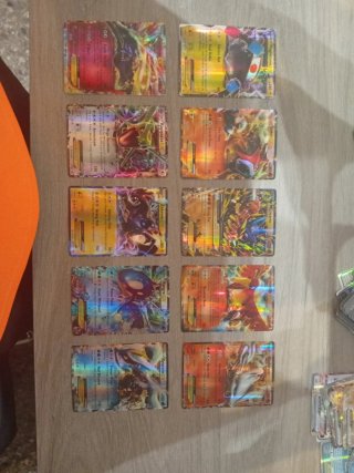 Lote de 10 Cartas Pokémon EX Brillantes