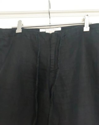 Pantalón de lino ZARA negro