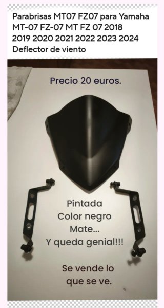 Cúpula Parabrisas Yamaha MT-07 / FZ-07