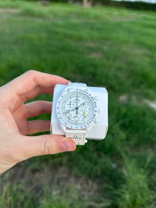 Reloj Omega x Swatch Blanco