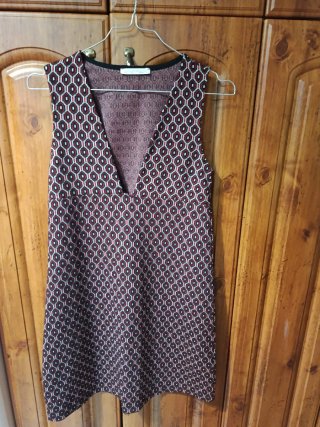 Vestido Recto Estampado Talla S