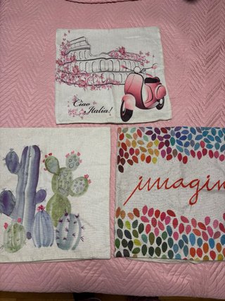 Pack 3 Fundas de Cojines de Lino