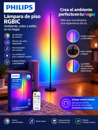 Lámpara de Pie Philips RGBIC
