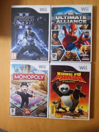 4 Juegos para Nintendo Wii + 1 GRATIS