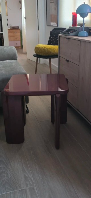 Mesa de centro estilo mid-century diseño