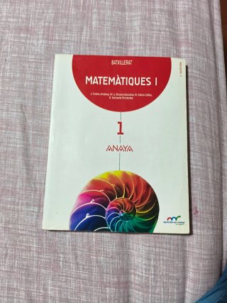 Libro de matemáticas 1 de bachillerato
