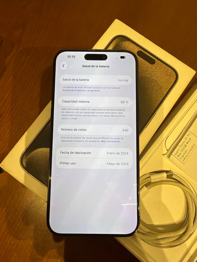 iPhone 15 Pro Max 256GB 88% salud