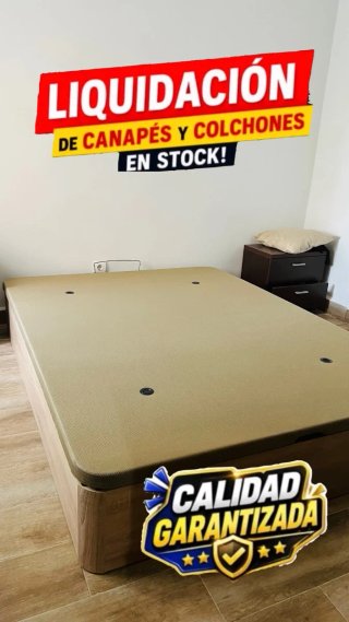 Canapé Abatible con Base Tapizada