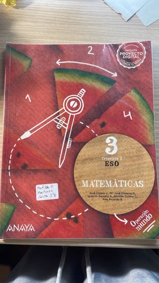 Libro matemáticas 3 eso tercer trimestre