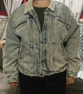 Chaqueta Vaquera con Borrego Talla M