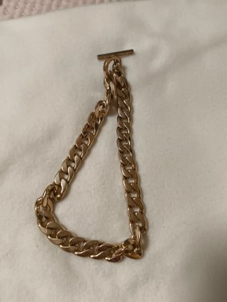 Collar Corto de Eslabones Dorado