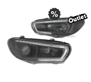 BY FAROS XENON PARA VOLKSWAGEN VW SCIROCCO 08-14 LED NEGROS