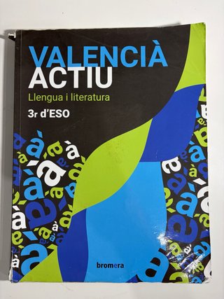 Llengua i literatura, 3r d'ESO, Valencià actiu