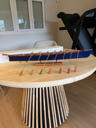 Maqueta de Trainera Azul