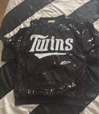 Camiseta de Lentejuelas Negra