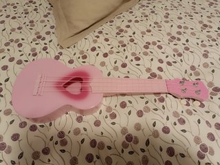 Ukelele de Juguete Rosa