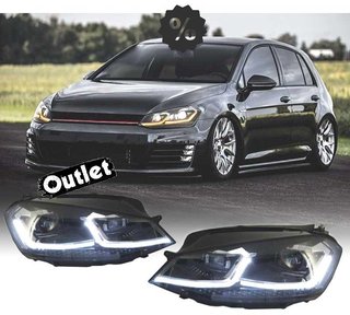 BY FAROS VOLKSWAGEN VW GOLF 7 12-17 DRL DINAMICOS NEGROS LOO