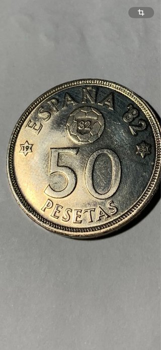 Moneda 50 Pesetas Mundial 82 (Estrella 80)