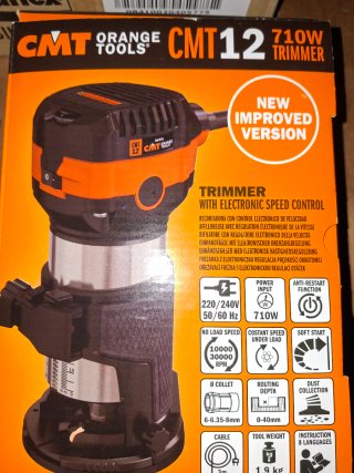 Fresadora CMT 12 Trimmer 710W