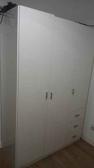 Armario de 3 puertas blanco