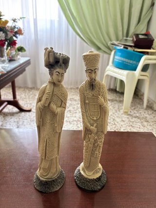 Pareja de Figuras Orientales Vintage