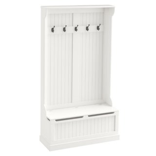 Perchero de Pie 179.7cm con Banco para Zapatos, 5