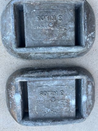 2 Pastillas de Plomo de 3kg