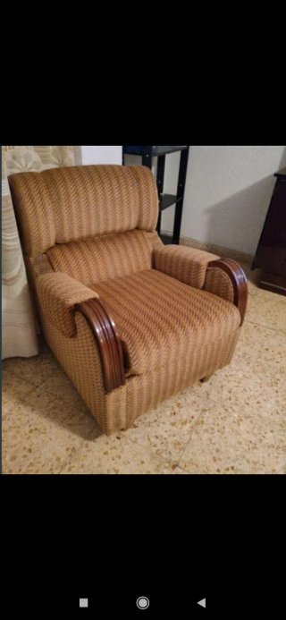 Sofá y sillón a juego