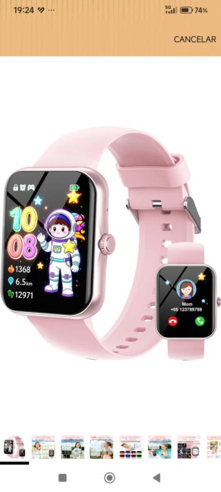 Orologio Smartwatch Rosa Nuovo da Usare