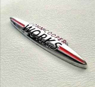 Logo Emblema JCW para Maletero de Mini Cooper One