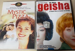 2 Películas en DVD: Mystic Pizza y Mi dulce geisha
