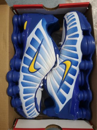 Zapatillas Nike Shox Azul y Blanco Talla 44