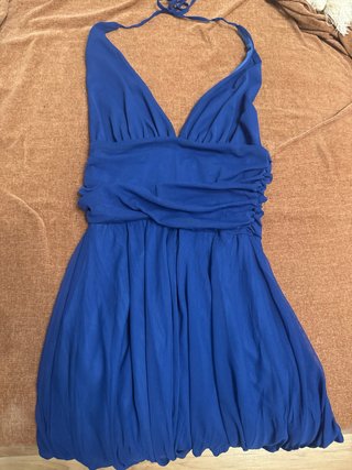 Vestido de fiesta azul eléctrico