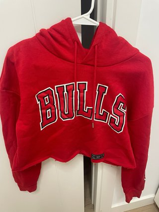 Sudadera corta Chicago Bulls roja