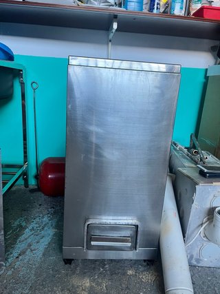 Cocina calefactora de acero inoxidable