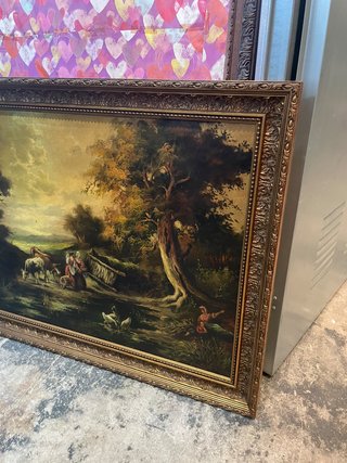 Pintura al óleo sobre lienzo