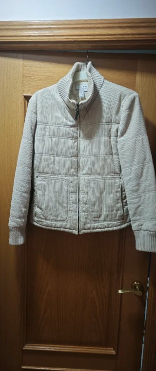 Cazadora de pana beige ZARA talla M