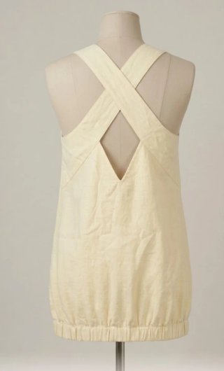 Camisa de tirantes beige