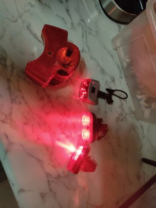 Set de 4 Luces Traseras para Bicicleta