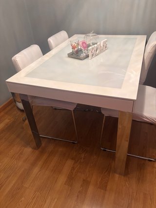 Mesa de Salón Lacada en Blanco