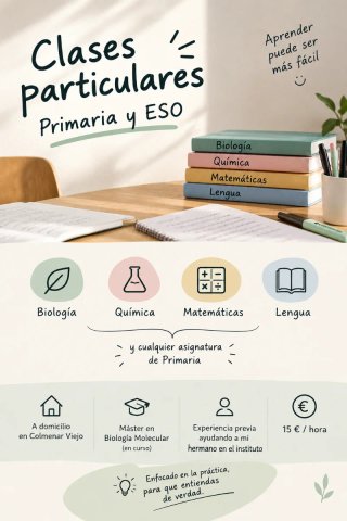 Clases particulares en Colmenar Viejo
