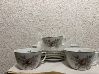 Juego de Café Porcelana Santa Clara