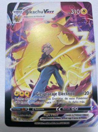 Carta Pokémon Pikachu VMAX Pikachu VMAX Gigamax d