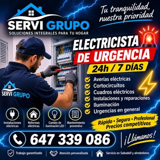 Electricista de Urgencia 24h - Sabadell