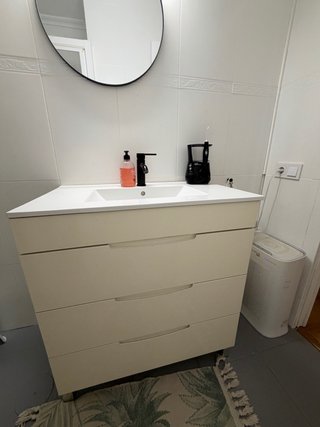 Mueble de baño con lavabo y 3 cajones