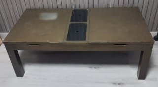 Mesa de centro elevable de madera