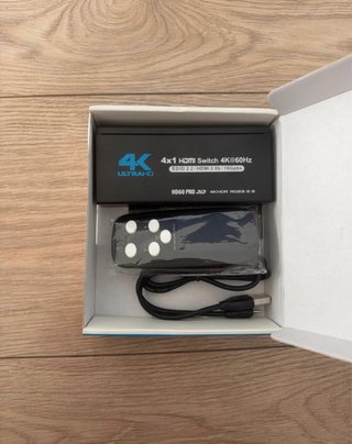 Switch HDMI 4x1 4K Ultra HD con Mando